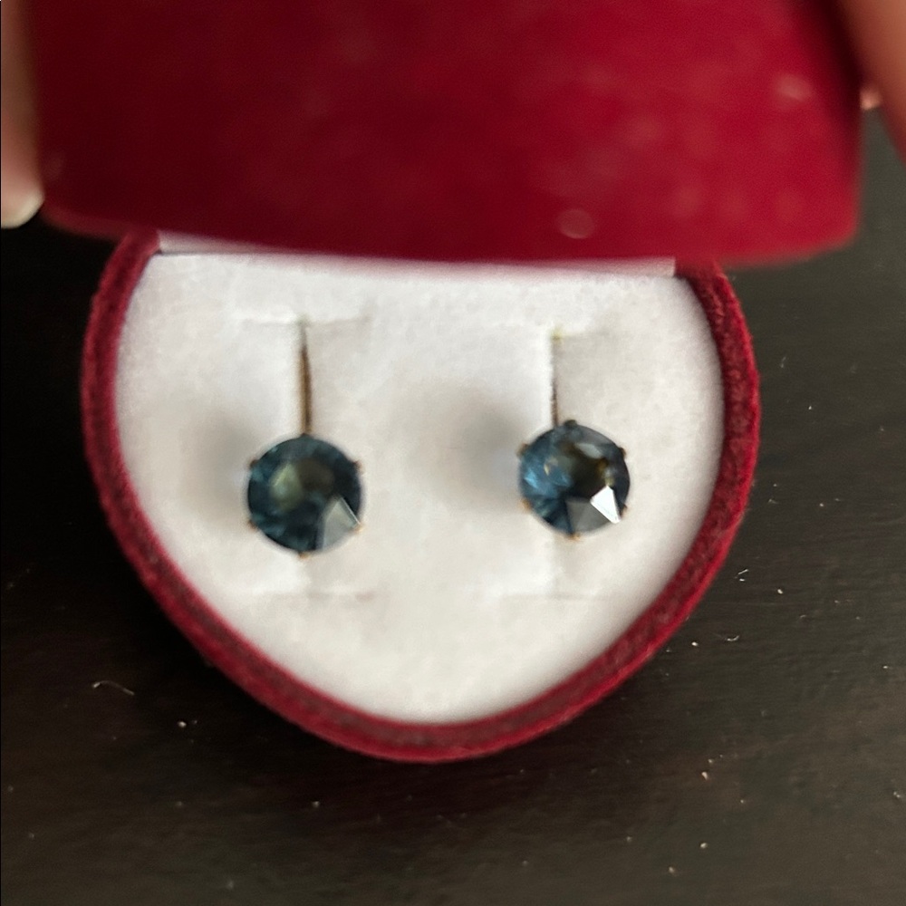 Alex and Ani Montana Blue Earrings